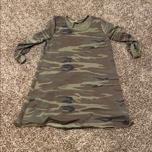 Z Supply Cute Camo 3/4 Sleeve Dress
